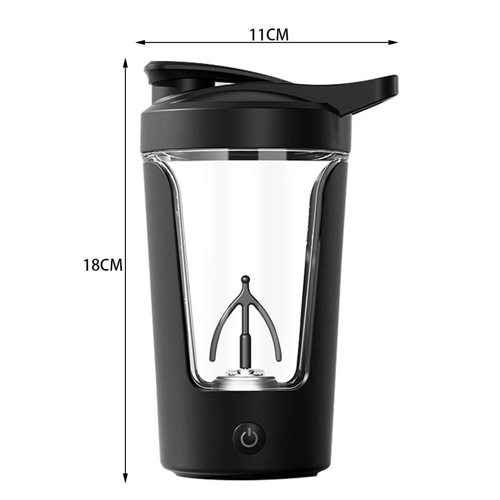 450ml Electric Automatic Mixing Cup Portable Whey Protein Shaker Bottle USD Rechargeable Fully Automatic Stirring Cup For Home